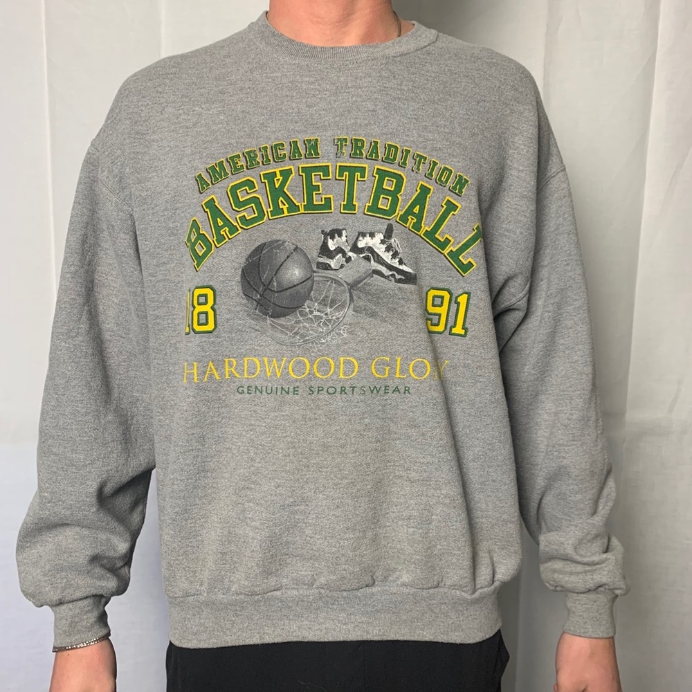 Vintage grey basketball sweatshirt